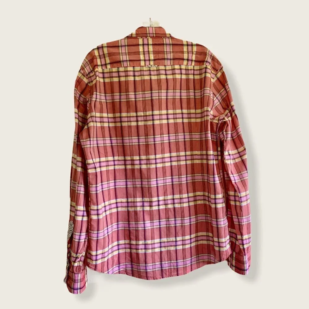 Boss Orange lightweight button down shirt, contrast cuffs & collar, Large‌‌‌‌‌‌